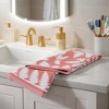 REGALWOVEN Leaves Pattern Cotton Soft Absorbent Decorative Hand Towels for Bathroom Kitchen 13 x 29 Inch - 4 of 4