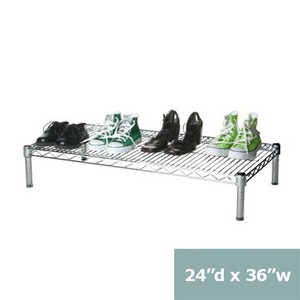 Shelving.com Chrome Wire Shelving with 1 Tier Shelf - - 1 of 3