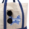 Hampton University Primary Logo Canvas Tote Bag With External Pocket, Reusable Shoulder Bag for Shopping, School, Beach - 2 of 4