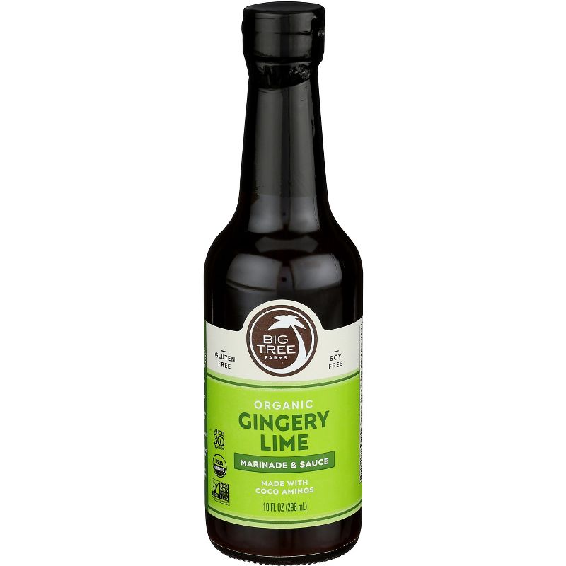 Big Tree Farms Organic Gingery Lime Marinade & Sauce - Case of 6 - 10 fl oz, 1 of 2