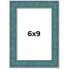PosterPalooza | Photo Size Simple Blue Picture Frame - UV Acrylic, Foam Board Backing, Hanging Hardware - 2 of 4
