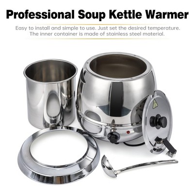 thumbnail image 2 of 10.5Qt Commercial Soup Warmer - Electric Soup Kettle With Temperature Control For Restaurants & Parties 2 of 14