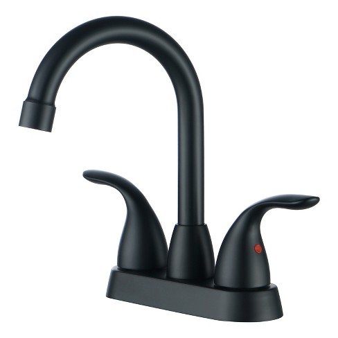 WOWOW 4 in. Centerset Double-Handle High Arc Bathroom Faucet - image 1 of 4