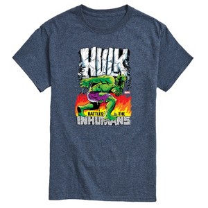 Men's - Marvel - Hulk Battles the Inhumans Short Sleeve Graphic T-Shirt - 1 of 4