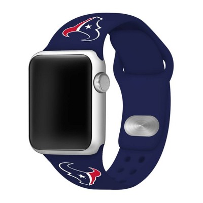 NFL Houston Texans Apple Watch Compatible Silicone Band 42mm - Blue