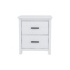 NicBex Vintage 2-Drawer Wooden Nightstand, Storage Cabinet for Bedroom, Simple & Sturdy Dresser for Closet Space, Bedroom Side Table - 4 of 4