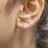 Haus of Brilliance 10K Yellow Gold 1/10 Cttw Braided Horseshoe Stud Earrings - 4 of 4