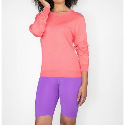 Women's Lightweight Vegan Cashmere Long Sleeve Shirt - Body Wrappers XL