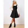 Allegra K Women's U Neck Faux Suede Sleeveless A-Line Pleated Dress - 4 of 4