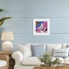 Stupell Industries Beach Chair Meetup in Pink Framed Print Under Glass - 3 of 4