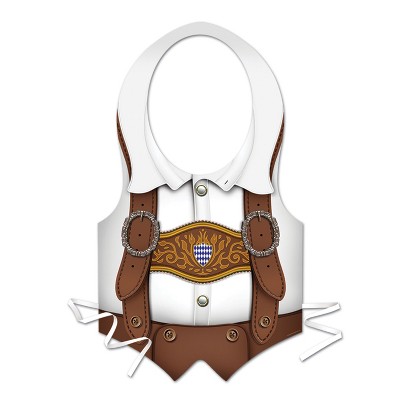 Beistle Plastic Oktoberfest Vest, (3/Pkg) Multicolored