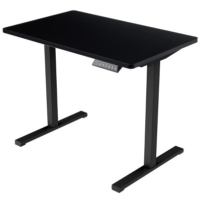 FURNIinspire Desks Adjustable Height Standing Desk Sit Stand Up Workstation Whole Piece for Home Office, Black, 31.5"*19.69"*28.74"
