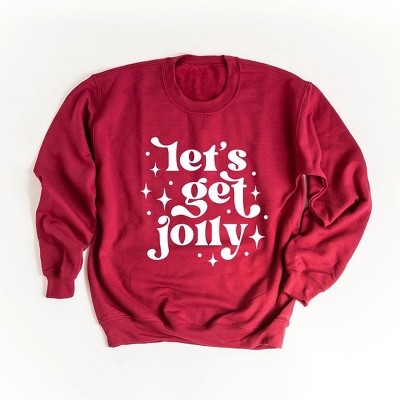 Simply Sage Market Women's Graphic Sweatshirt Whimsical Let's Get Jolly