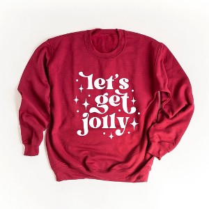 Simply Sage Market Women's Graphic Sweatshirt Whimsical Let's Get Jolly - 1 of 4