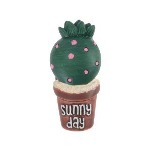 Unique Bargains Magnetic Fridge Decal Dark Green Brown 1 Pc - 1 of 3