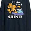 Men's - Garfield - Rise But Won't Shine Long Sleeve Graphic T-Shirt - 2 of 4