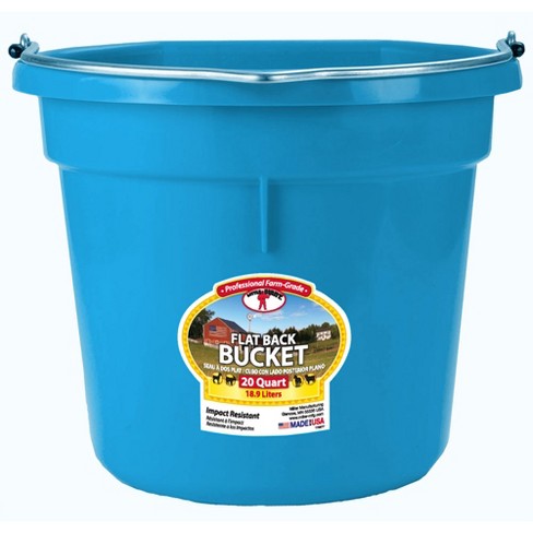 Little Giant P20fbred Flat Back Plastic Bucket 20 Quart Red for sale online 