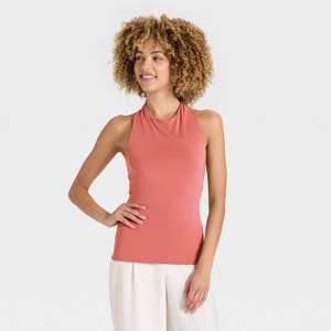 Women's Sandwash Halter Neck Top - A New Day™ - 1 of 4