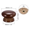 Unique Bargains Round Wood Drawer Cabinets Knobs and Pulls with Screws 8 Pcs - 2 of 4