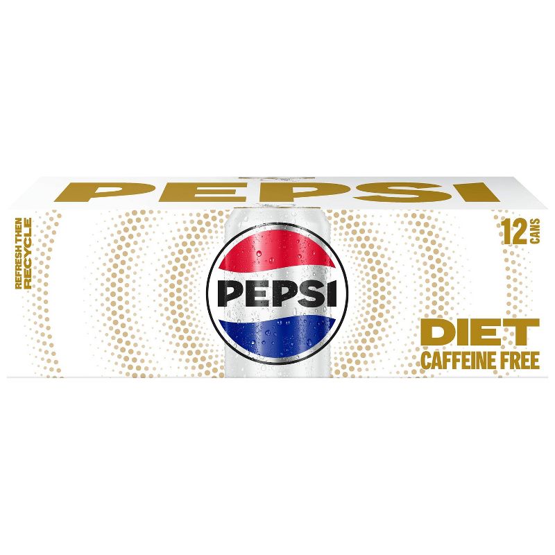Diet Pepsi Caffeine Free Cola - 12pk/12 fl oz Cans, 3 of 9