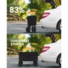 230L Collapsible Foldable Wagon with 380LBS Weight Capacity, Heavy Duty Folding Utility Garden Cart with Big All-Terrain Beach Wheels & Drink Holders - 4 of 4