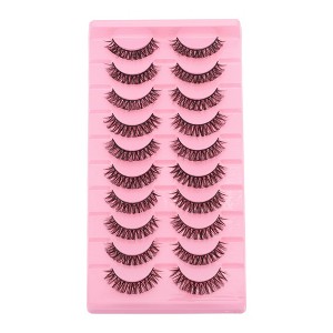 Unique Bargains Women's False Eyelashes for Makeup 10 Pair - 1 of 4