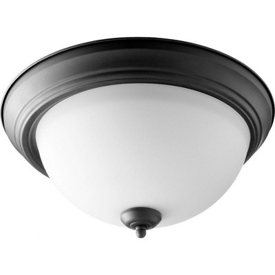 Quorum Lighting 3 - Light Flush Mount in  Noir