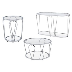 3pc Kuut Glam Coffee Table Set - HOMES: Inside + Out - 1 of 4