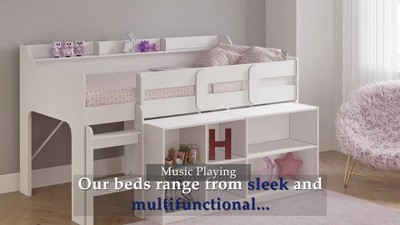 Brooklyn Black Metal Twin Bed Frame with Headboard and Slats