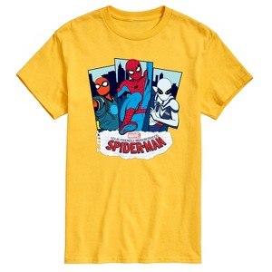 Men's - Marvel - Friendly Neighborhood Spider-Man Suits Short Sleeve Graphic T-Shirt - 1 of 4