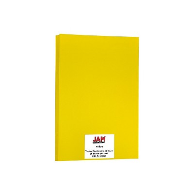 Astrobrights Ledger 65lb Colored Cardstock Tabloid Size 11 x 17 Yellow Recycled 16728490