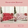 Snuggle Sac Christmas Throw Blanket Soft Knit Bed Blanket 50x60" - 2 of 4