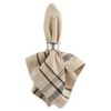 Design Imports  French Stripe Napkin Set 6 Piece, Taupe/Black, 20X20" - 2 of 4