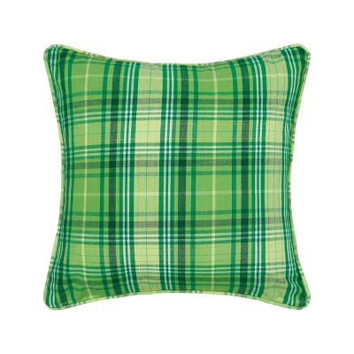 C&F Home 18" x 18" Conner Plaid St. Patrick's Day Pillow