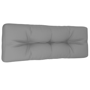 vidaXL Fabric Pallet Cushion - Contemporary Outdoor Pillow, Water Repellent, Comfortable Hollow Fiber Filling, 47.2"x15.7"x4.7" Gray - 1 of 4