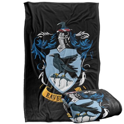 Harry Potter Ravenclaw Crest Black Silky Touch Super Soft Throw Blanket ...