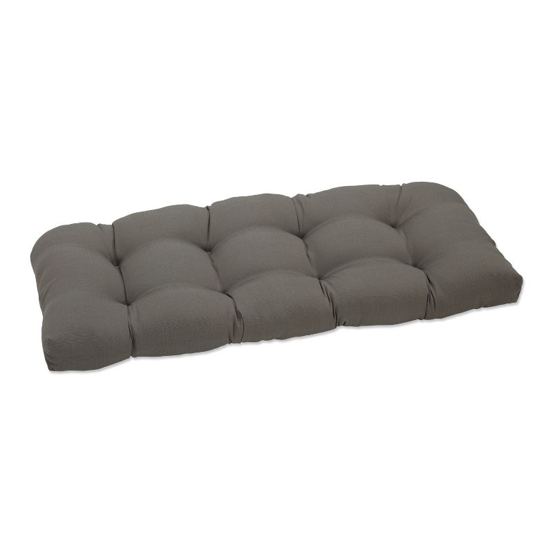 Outdoor Wicker Loveseat Cushion - Forsyth Solid - Pillow Perfect, 1 of 6