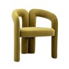 NicBex Modern Wood Accent Chairs Set of 2, Velvet Fabric Living Room Chair, Barrel Dining Chair for Living Room, Dining Room - 4 of 4