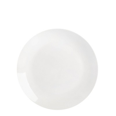 16-Piece White Porcelain Square Dinnerware Set