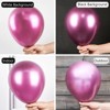 PartyWoo Balloons Metallic Hot Pink Magenta Fushsia 12 Inch 50 pcs - 2 of 4