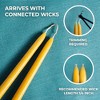 Beeswax Taper Candles 10 inch Set of 4 - Non Toxic and 100% Pure Beeswax Candles Ideal as Dinner Candles or Church Candles - 3 of 4