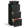 VASAGLE File Cabinet for Home Office, Printer Stand, with 3 Lockable Drawers, Adjustable Hanging Rails - image 2 of 4