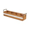 Cheung's Reid Wooden 4 Slot Storage Caddy - Brown - 3 of 4