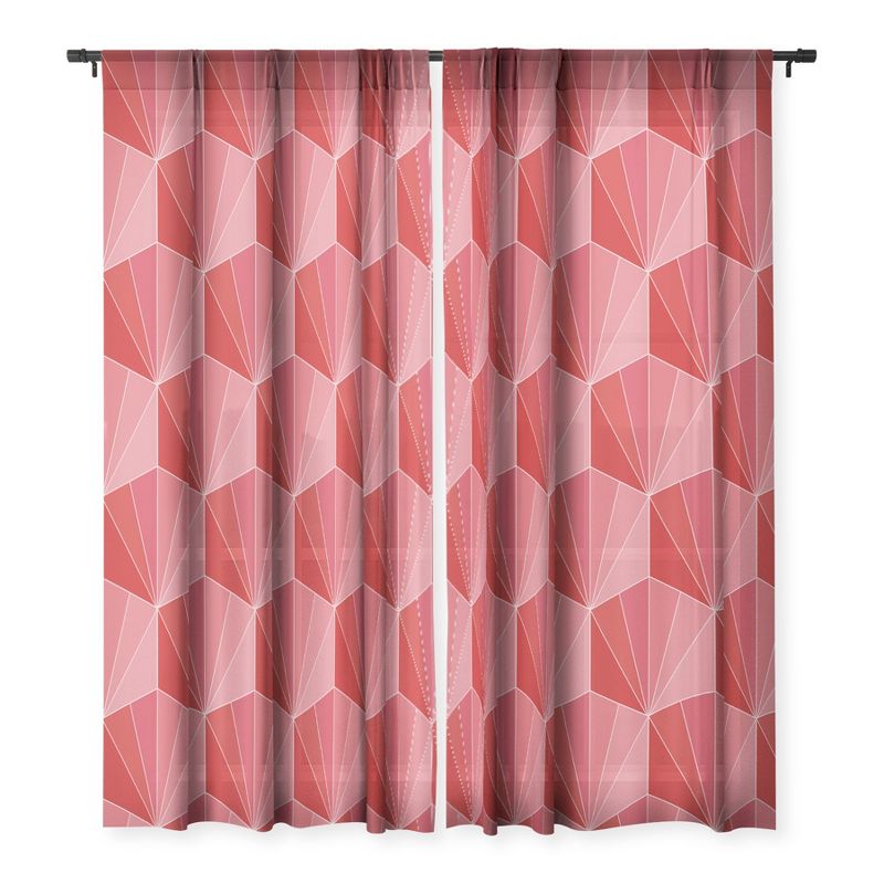 Colour Poems Gisela Color Block Pattern XII Single Panel Sheer Window Curtain - Society6, 3 of 7