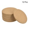 Unique Bargains Thick Cork Round Edge Coasters Wood Color - 3 of 4