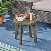 Dexmalle Outdoor 16" Acacia Wood Side Table - 2 of 4