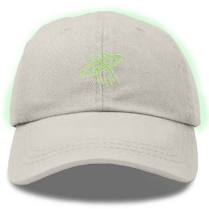 Dalix UFO Embroidered Alien Dad Hat Cotton Baseball Cap Adjustable Mens - 1 of 4