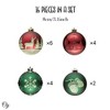 16pc Majestic Winterly Nature Glittered Ornament Bauble Set, Balls Bundle with Acorns, Snowflakes, and Spruce Tree Accents| OrnamentallyYou - 4 of 4