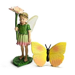 Flower Fairies Secret Garden Daisy Fairy w/ Butterfly - 1 of 2