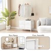 Clothes Rack with 4 Drawers, Heavy Duty Metal Frame Garment Rack, Freestanding Clothing Racks, Portable Wardrobe Closet Organizer for Bedroom, White - 2 of 4